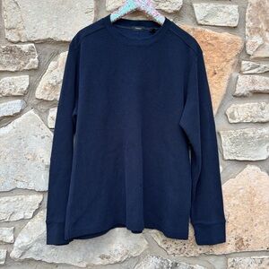 Theory navy blue crew mens sweater size xxl